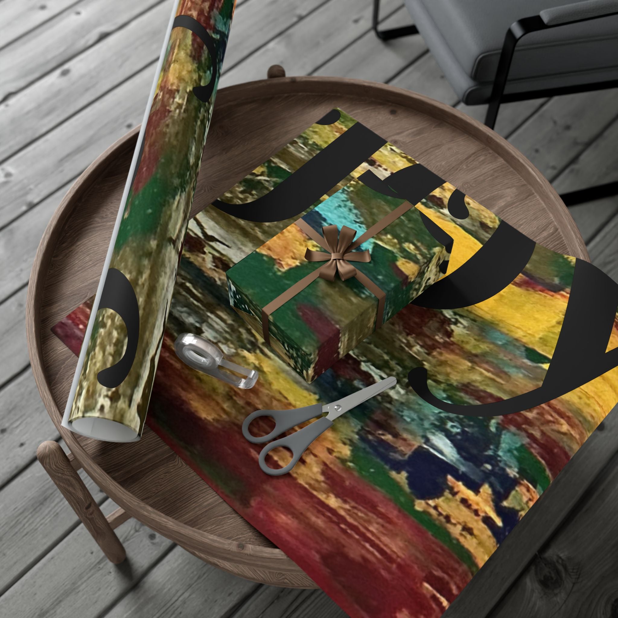 Abstract Colorful Holiday Wrapping Paper