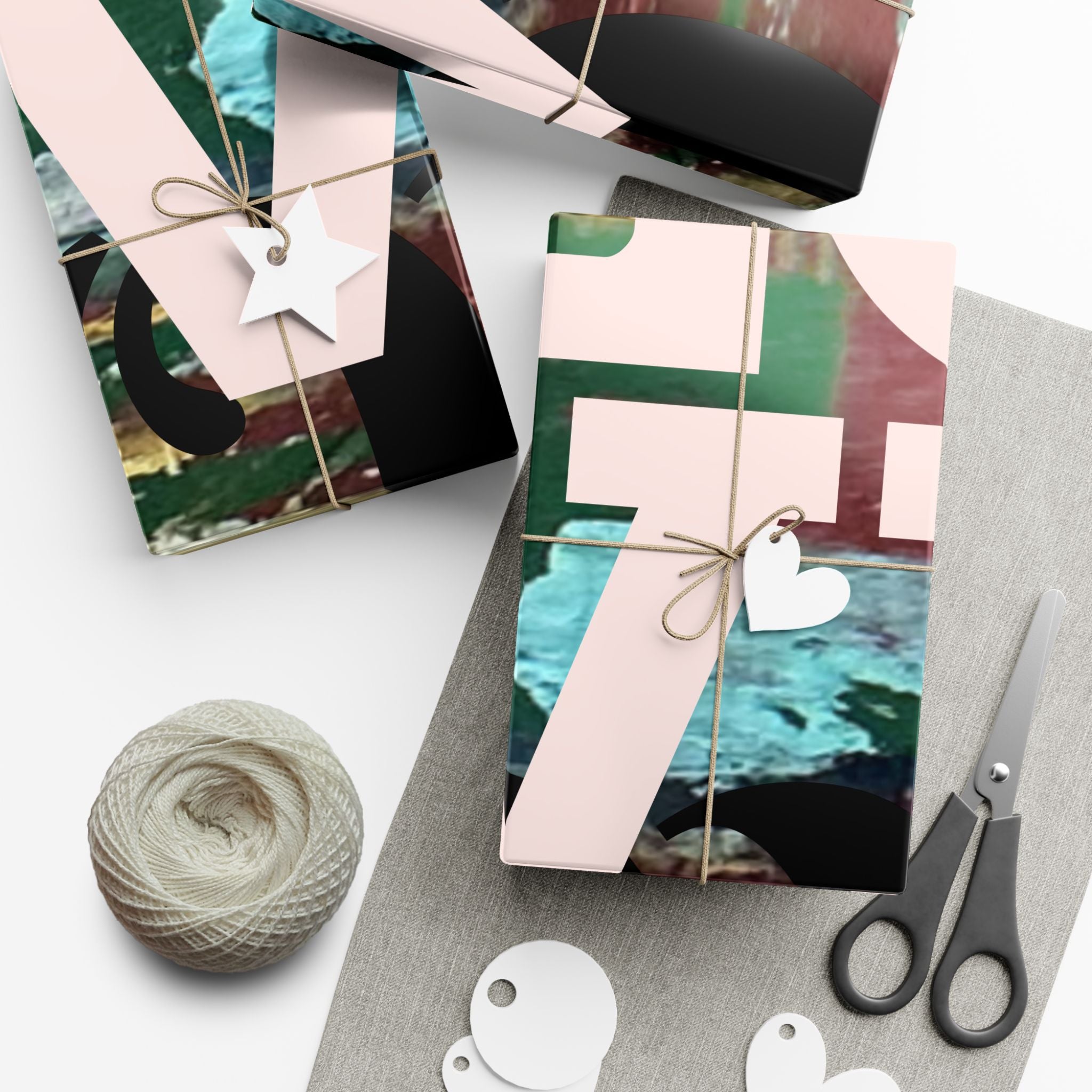 Abstract Colorful Holiday Wrapping Paper