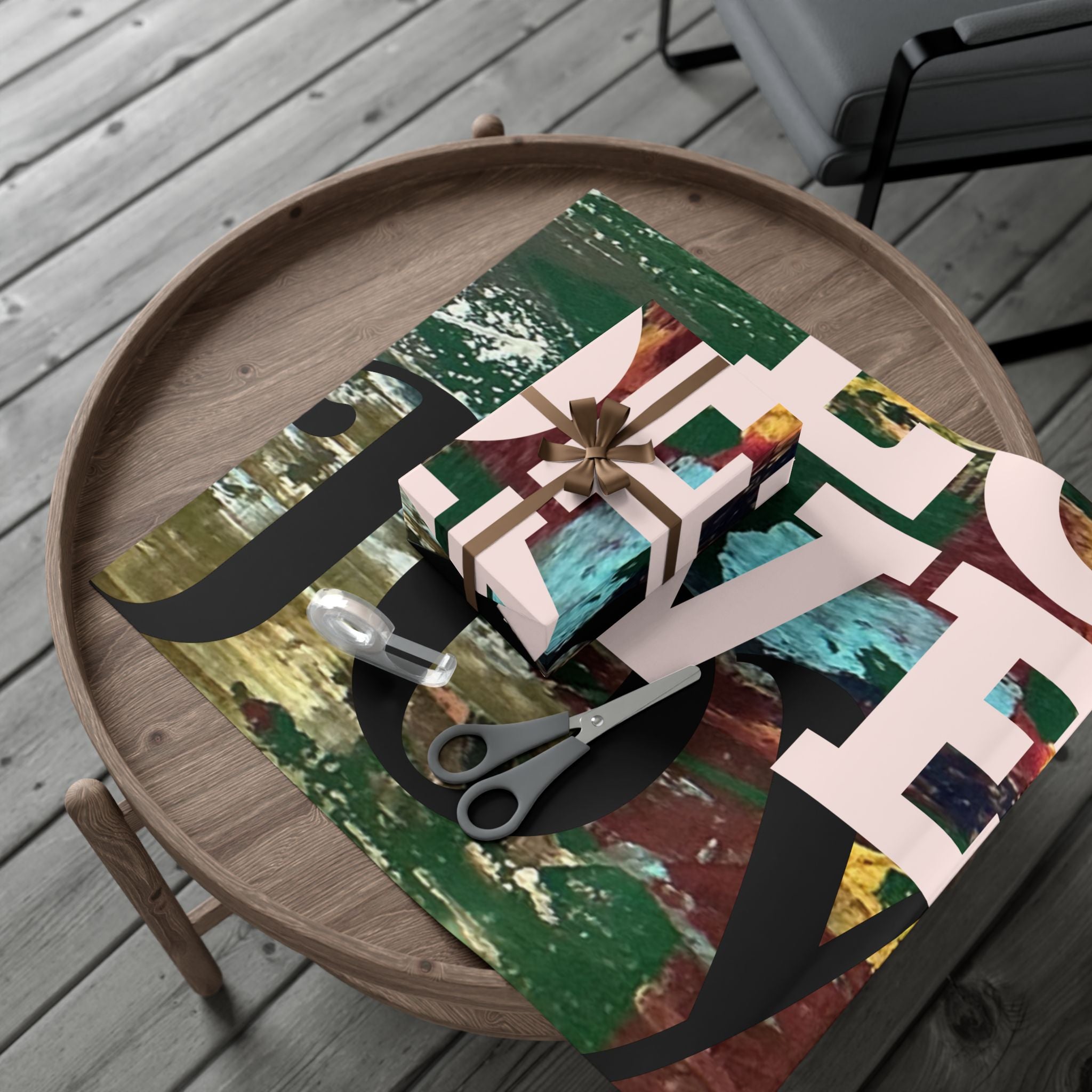 Abstract Colorful Holiday Wrapping Paper