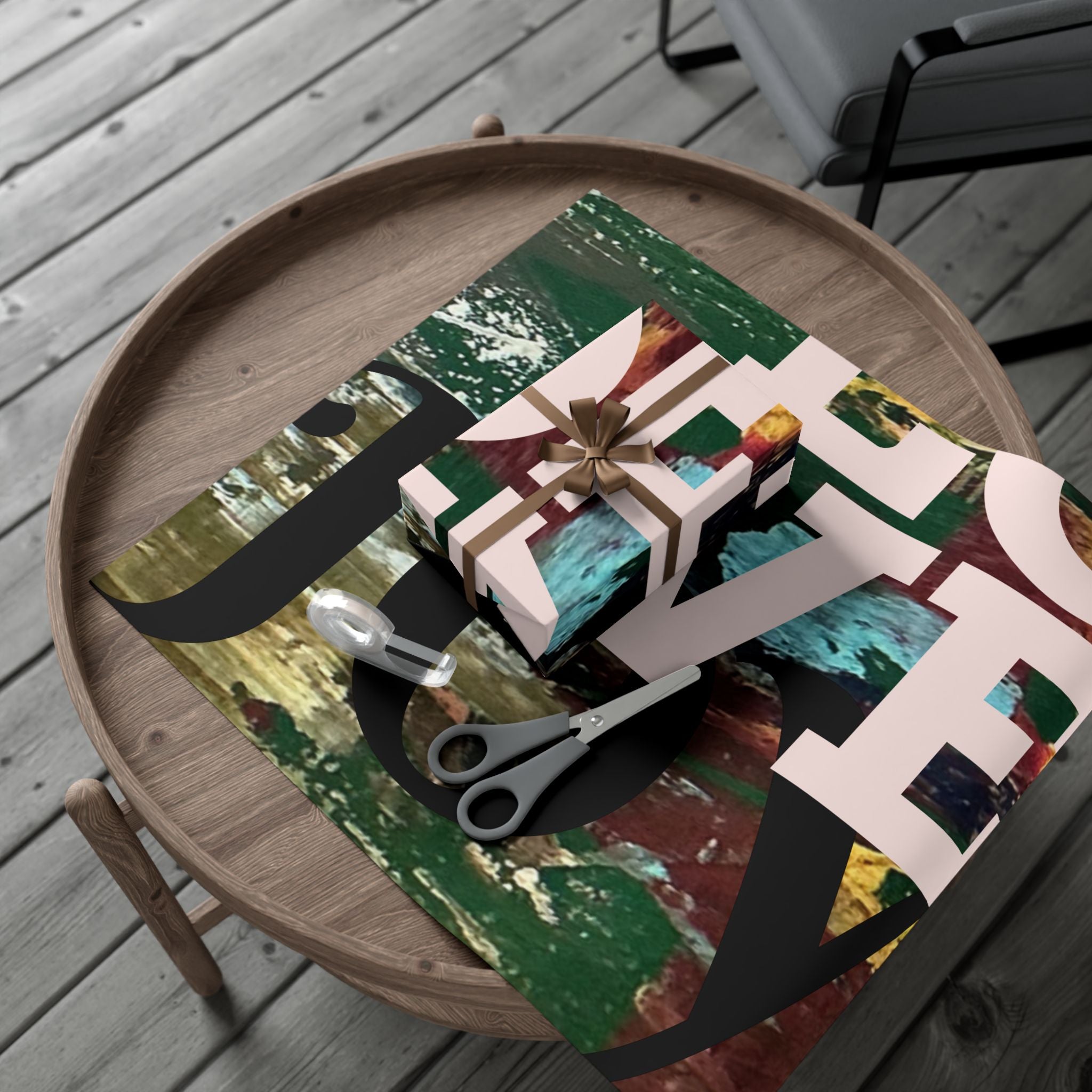 Abstract Colorful Holiday Wrapping Paper