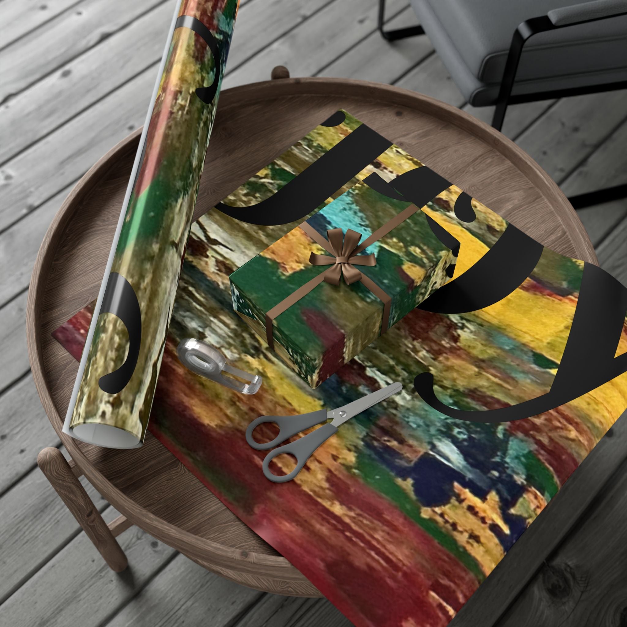 Abstract Colorful Holiday Wrapping Paper