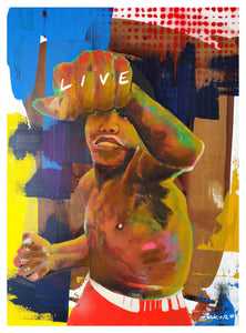 FIGHT TO SURVIVE Fight to LOVEWitness the power of love with FIGHT TO SURVIVE Fight to LOVE! This striking story follows a boy as he uses boxing to defend his heart. Follow him in this thrilling Art PrintsSURVIVE Fight