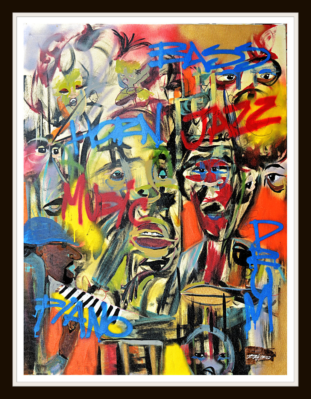 THE MUSICWitness the magic of THE MUSIC by DAKORO. This stunning wall art celebrates the power of music to create a transcendent atmosphere and provide a joyous escape from rArtworkMUSIC