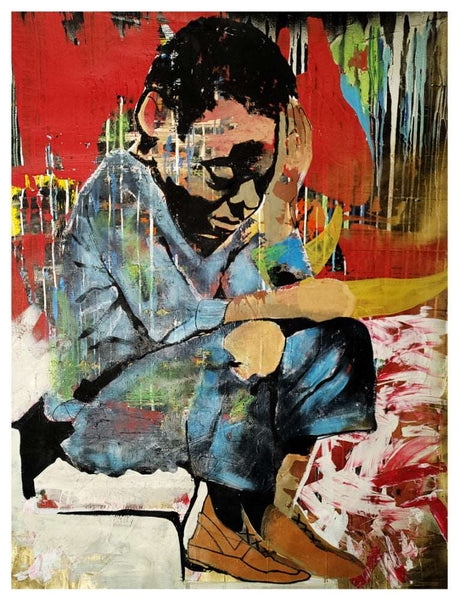 Thinking Boy Canvas Art Print