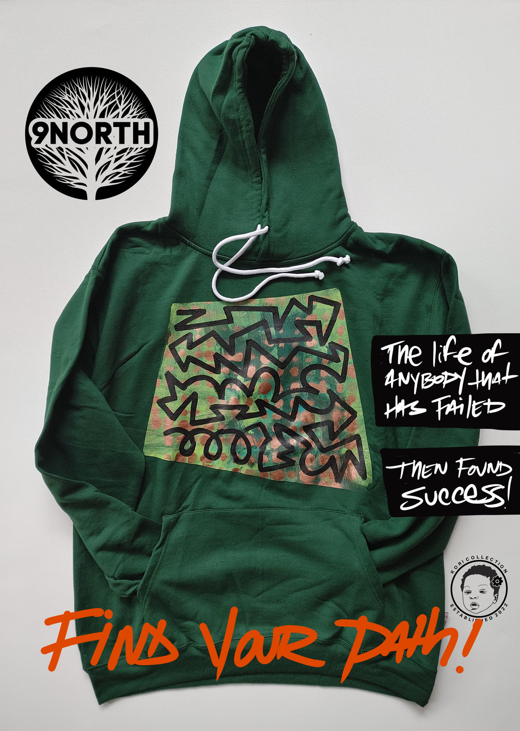 THE PATH Of SUCCESS HoodieHand painted hoodie by 9thandnorth fashion
This hoodie is 100% machine washable with proper care
The image shown is the prototype for this style and is created excluHoodieSUCCESS Hoodie